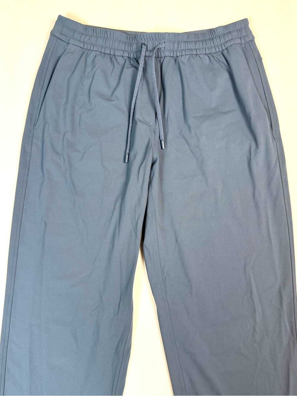 Lululemon Pull On Straight Leg Pants Blue Drawstring Stretch Women's Small - Picture 6 of 11